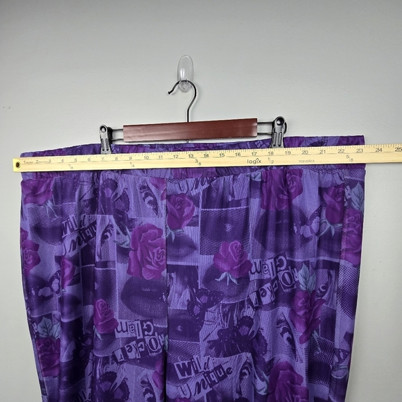 TORRID‎ Betsey Johnson Mesh Flare Pull-On Pants Purple Women Plus Size 5X - Picture 11 of 15